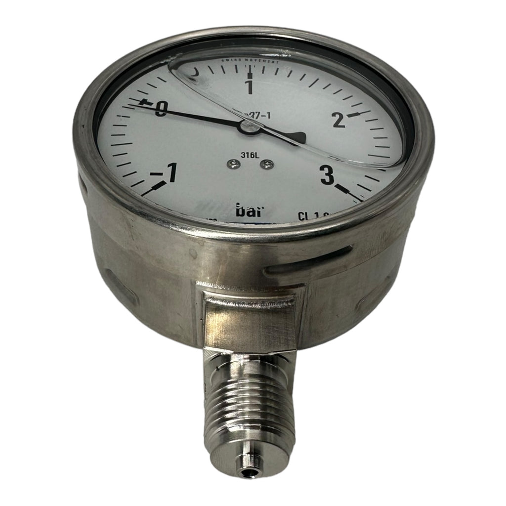 WIKA Glycerin-Manometer senkrecht, 100mm, -1 bis 3 bar