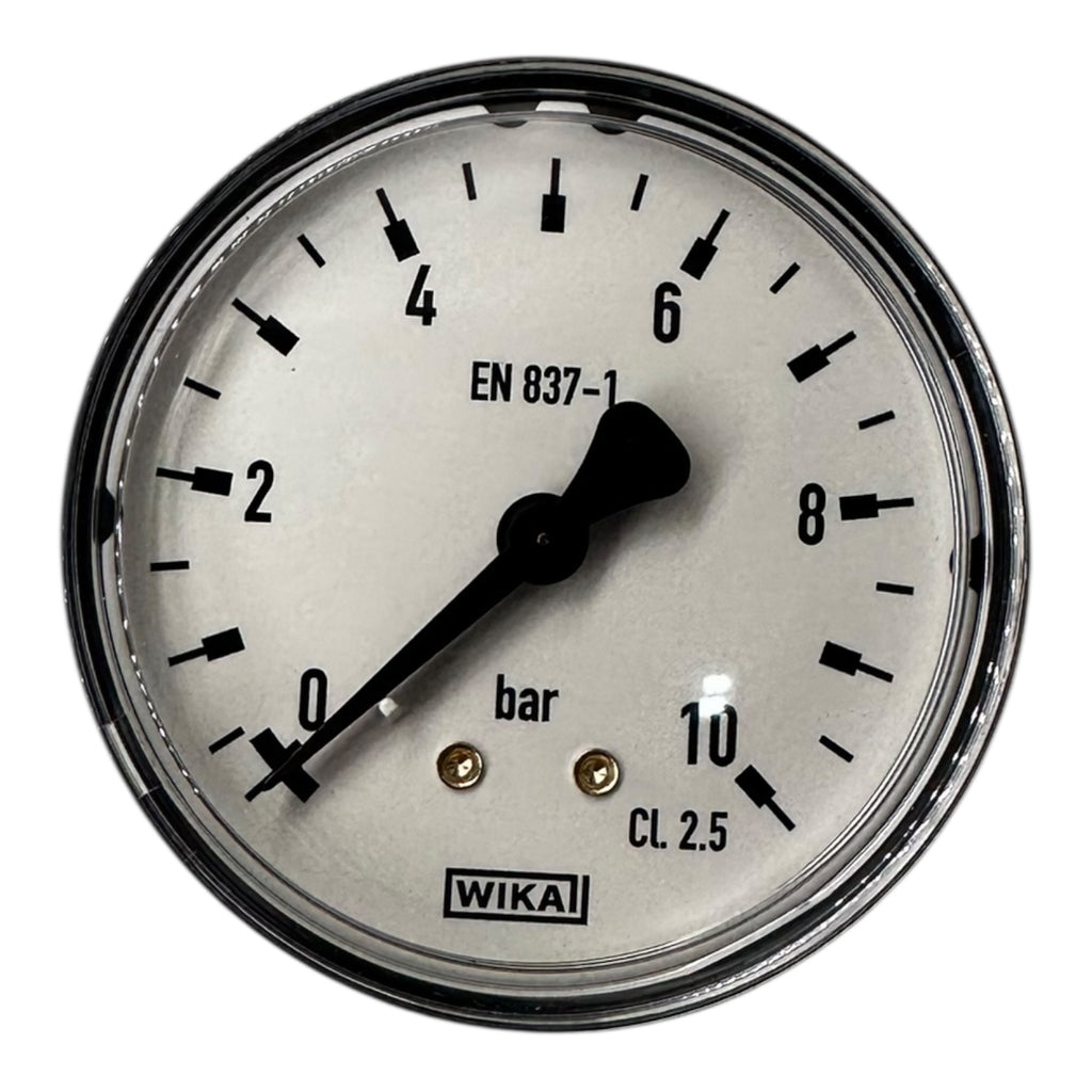 WIKA EN837-1 Manometer 0–10bar CL2.5 Druckmessgerät G1/4” anschluss hinten