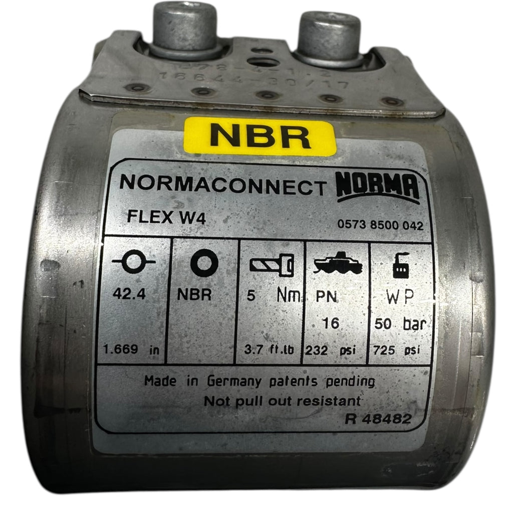 Norma Normaconnect Flex W4 Rohrkupplung Rohrverbindung Edelstahl PN16 NBR 50bar