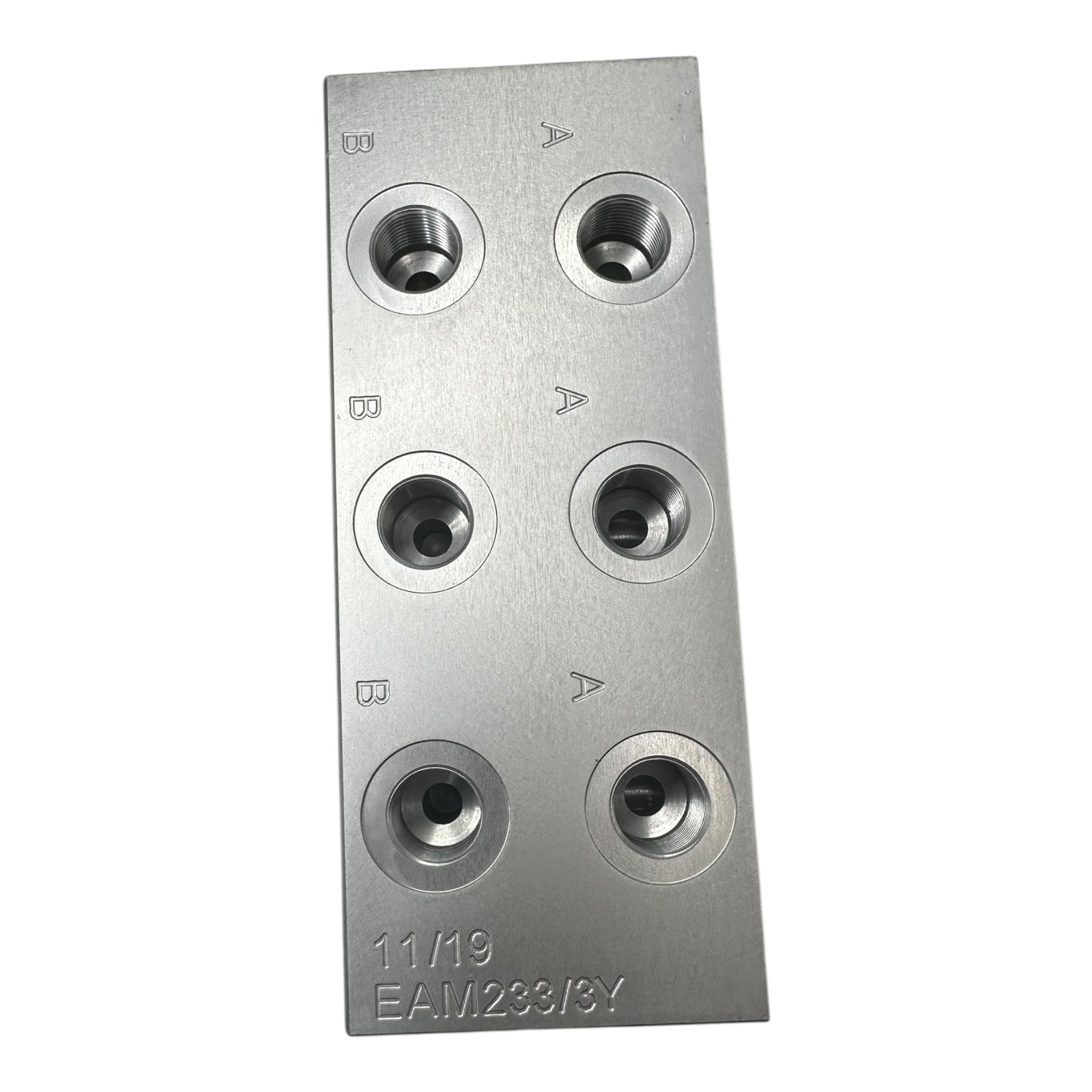 Eurofluid EAM233/3Y Hydraulik-Verteilerblock Aluminium Anschlussblock NG6/Cetop3