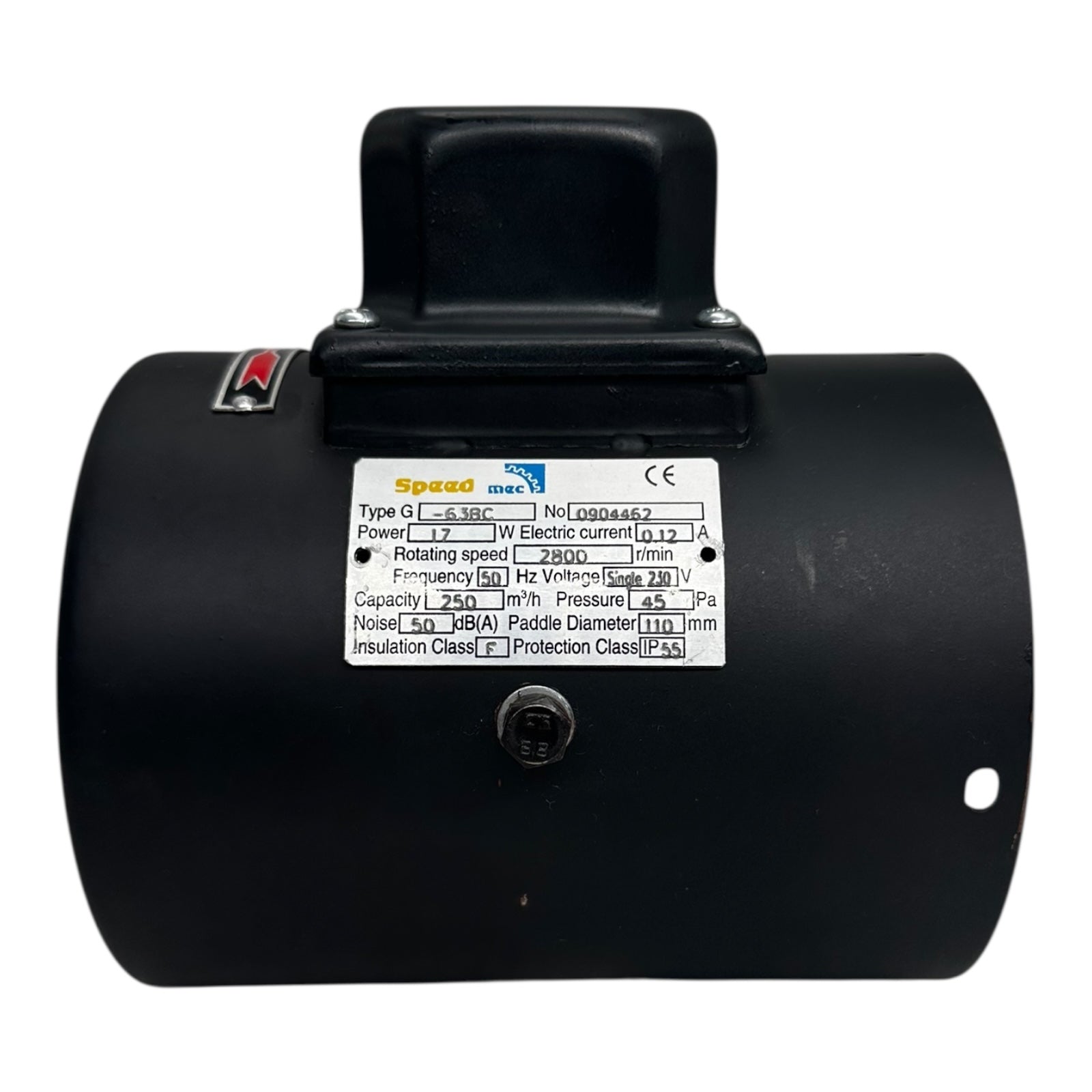 Speed Mec G-63BC Lüftermotor 17W 250m³/h 2800rpm 230V IP55