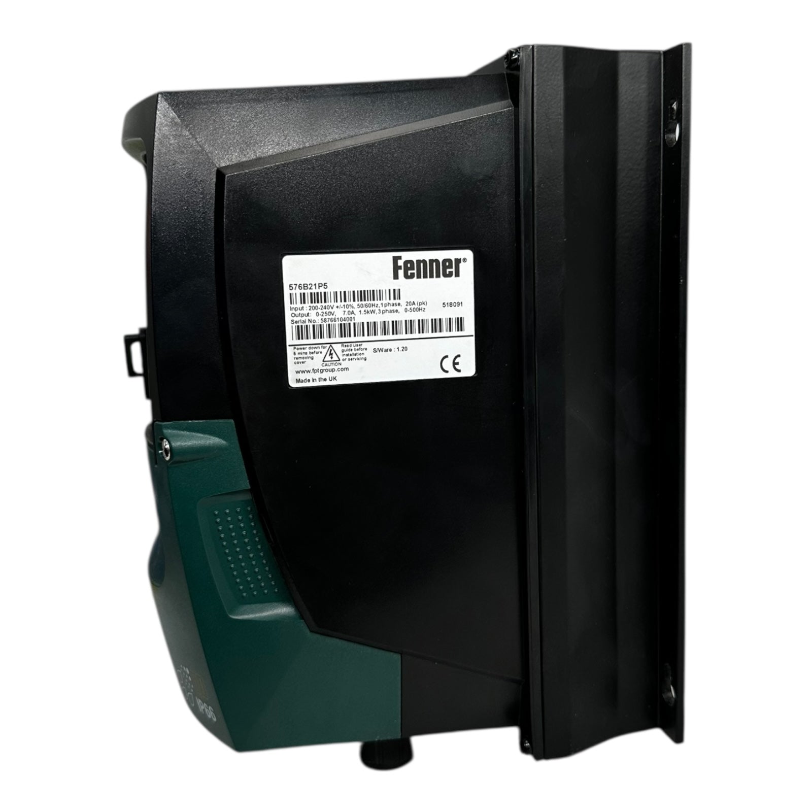 Fenner 576B21P5 Frequenzumrichter 1,5kW 230V 1ph auf 3ph IP66 QD