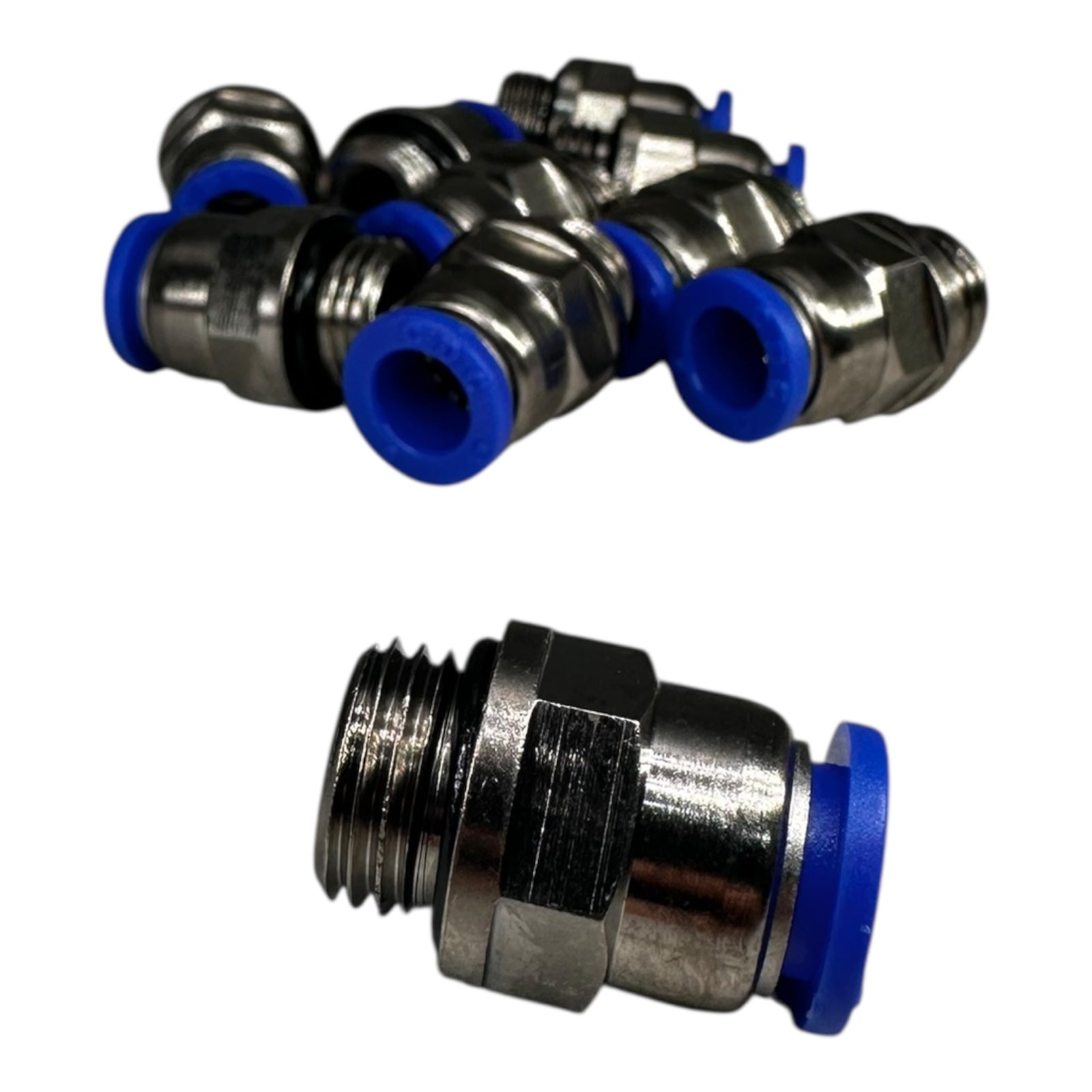 10x Steckverbinder B-GE-8-1/4-MSv-bl 03016012 Pneumatik Steckverbinder geprüft