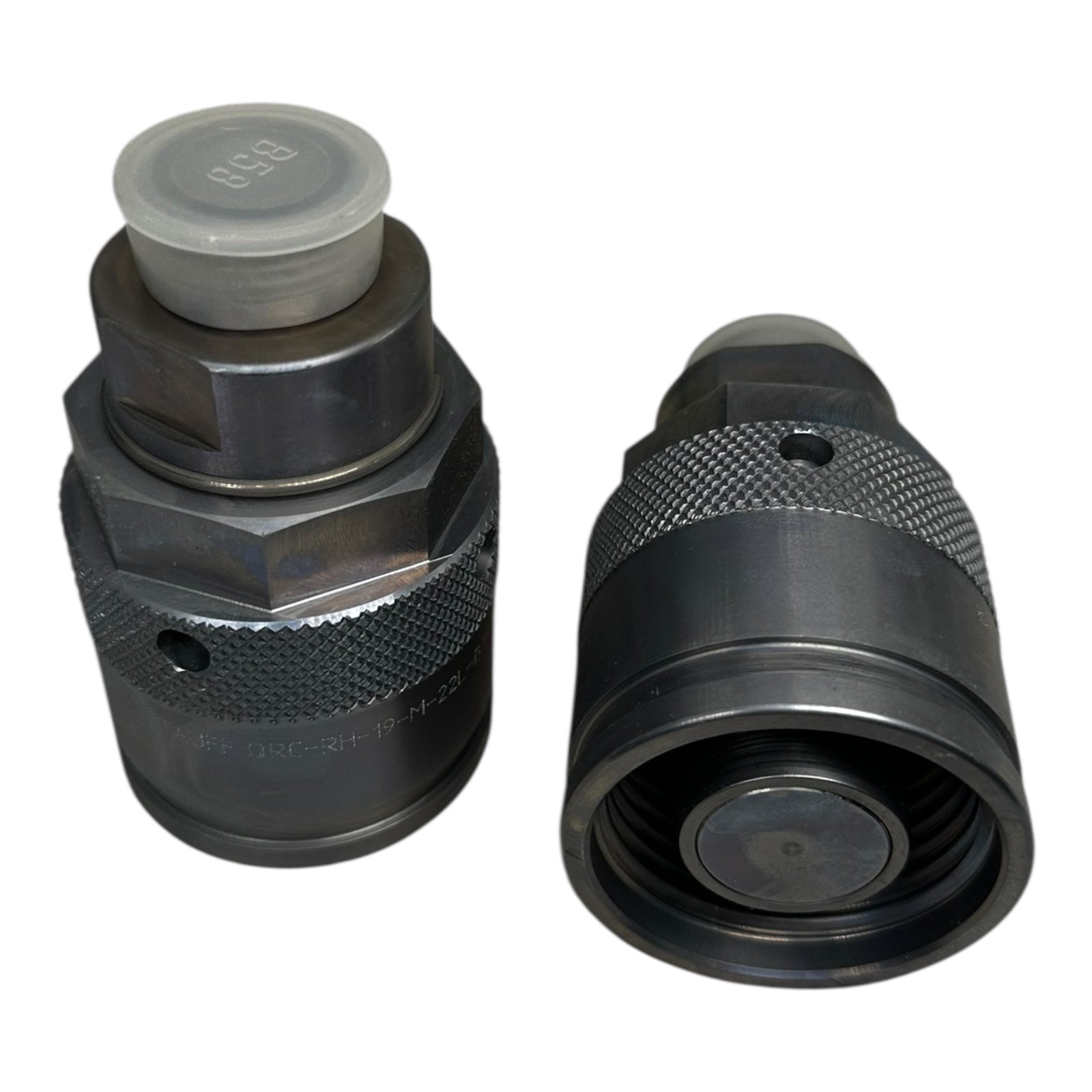 2x Stauff QRC-RH-19-M-22L-BT-W3 Hydraulik-Schnellkupplung gerade