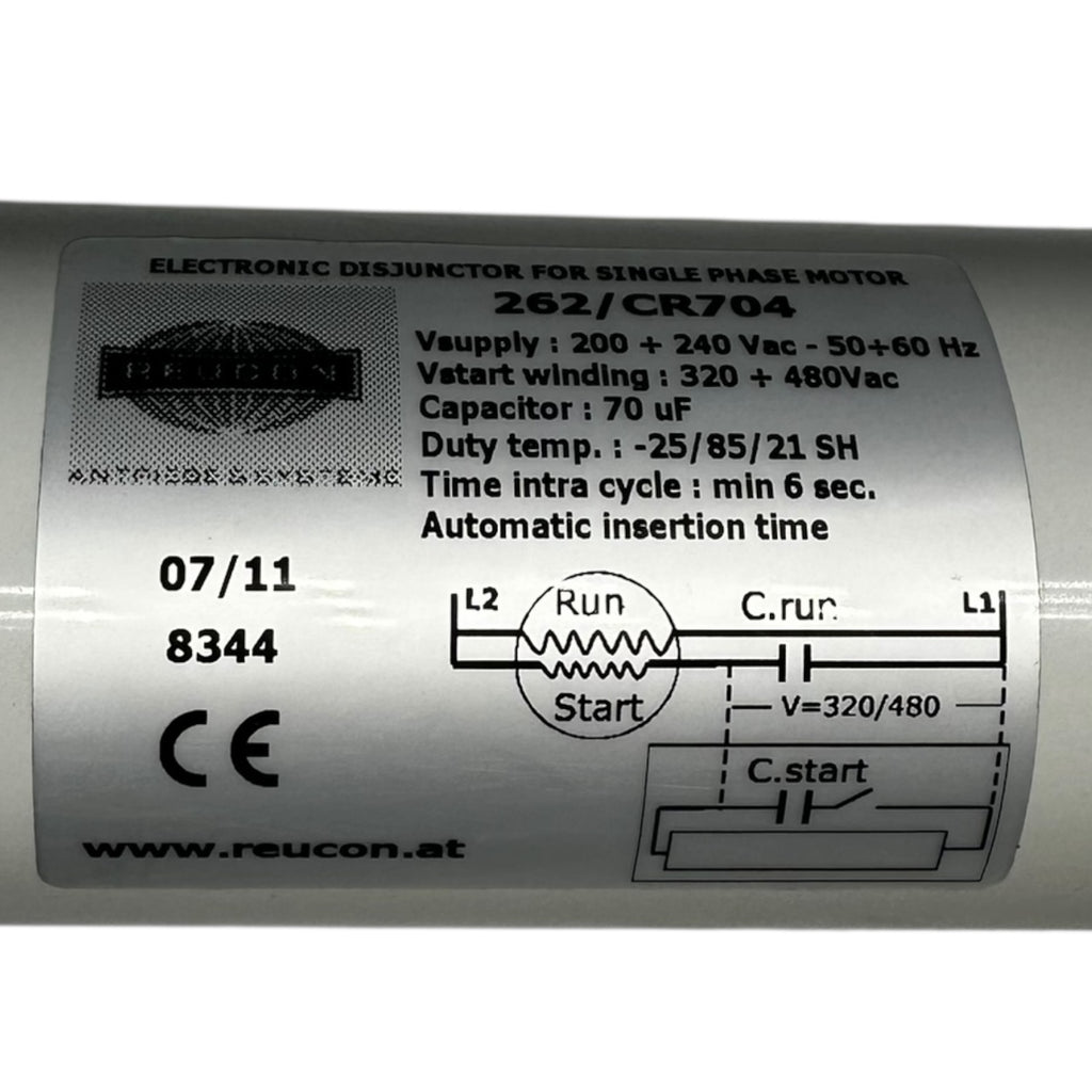 Reucon 262/CR704 Anlaufrelais 70uF 200-240V 1~ Motorstarter