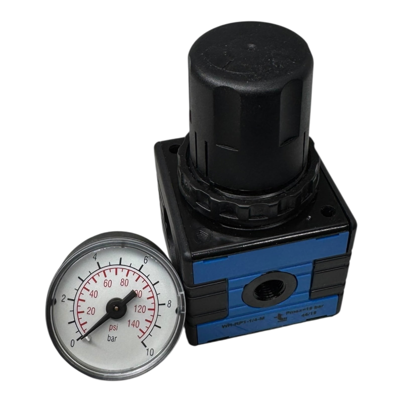 Timmer WH-RP1-1/4-M Druckregler Pneumatik 1/4” Regler mit Manometer 16bar