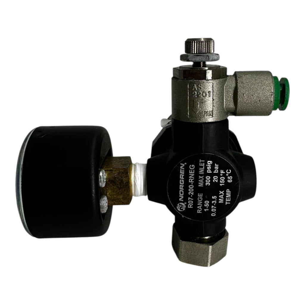 Norgren R07-200-RNEG Druckregler 0.07–3.5 bar mit Manometer & Filter