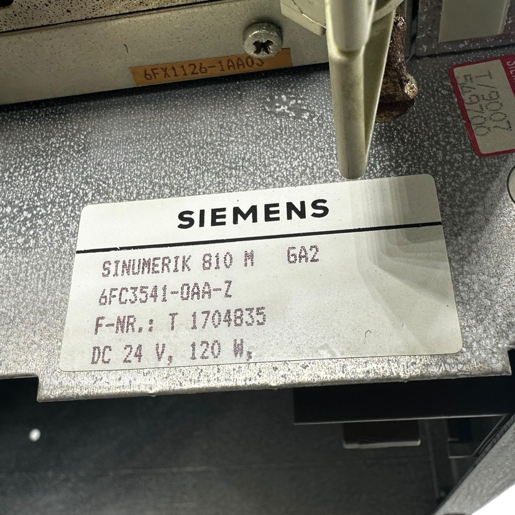 Siemens SINUMERIK 810M 6FC3541-0AA-Z CNC Steuerung Bedienfeld Panel, Tastatur