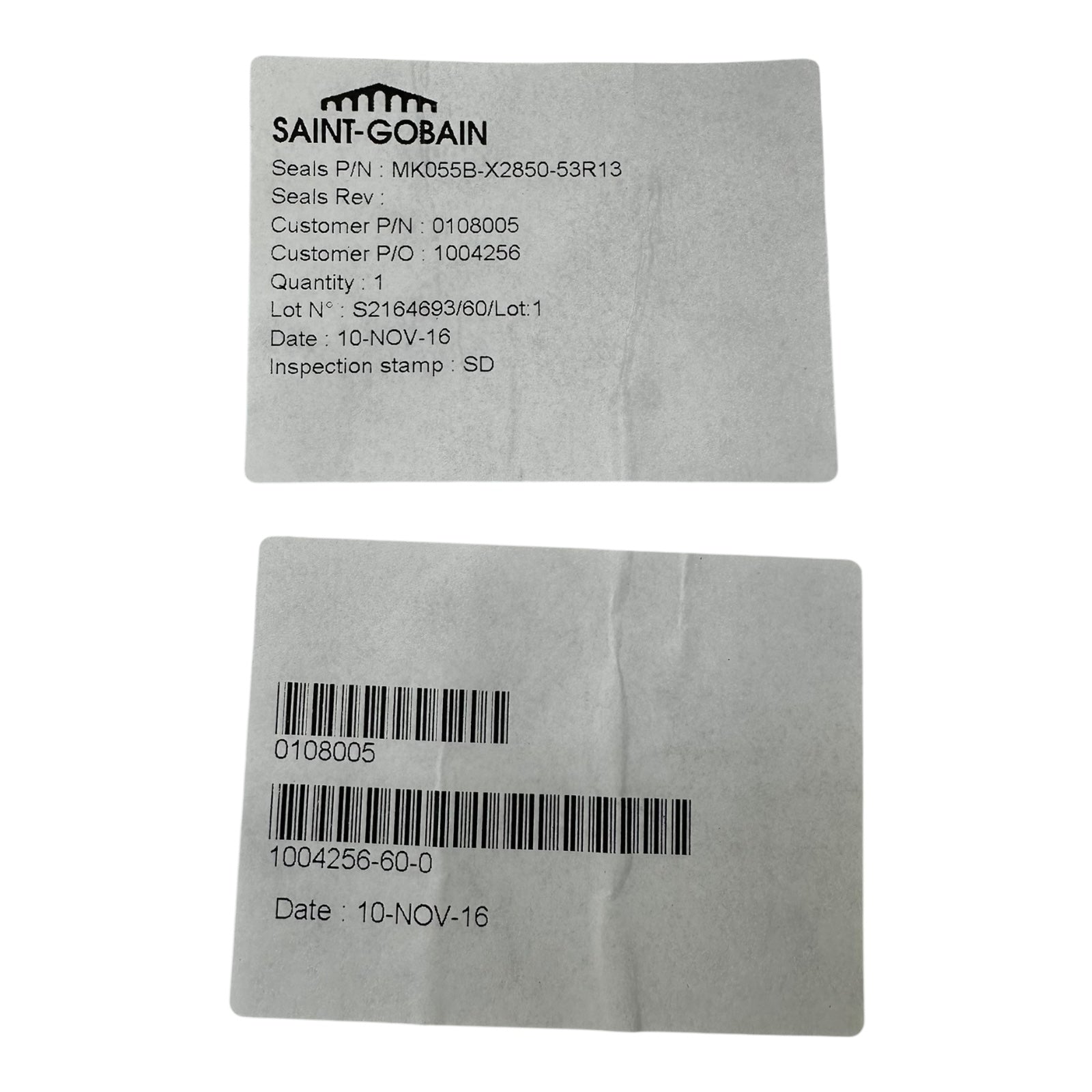 Saint-Gobain Dichtung MK055B-X2850-53R13 Federlippe PTFE Ø ca. 470 mm Seal