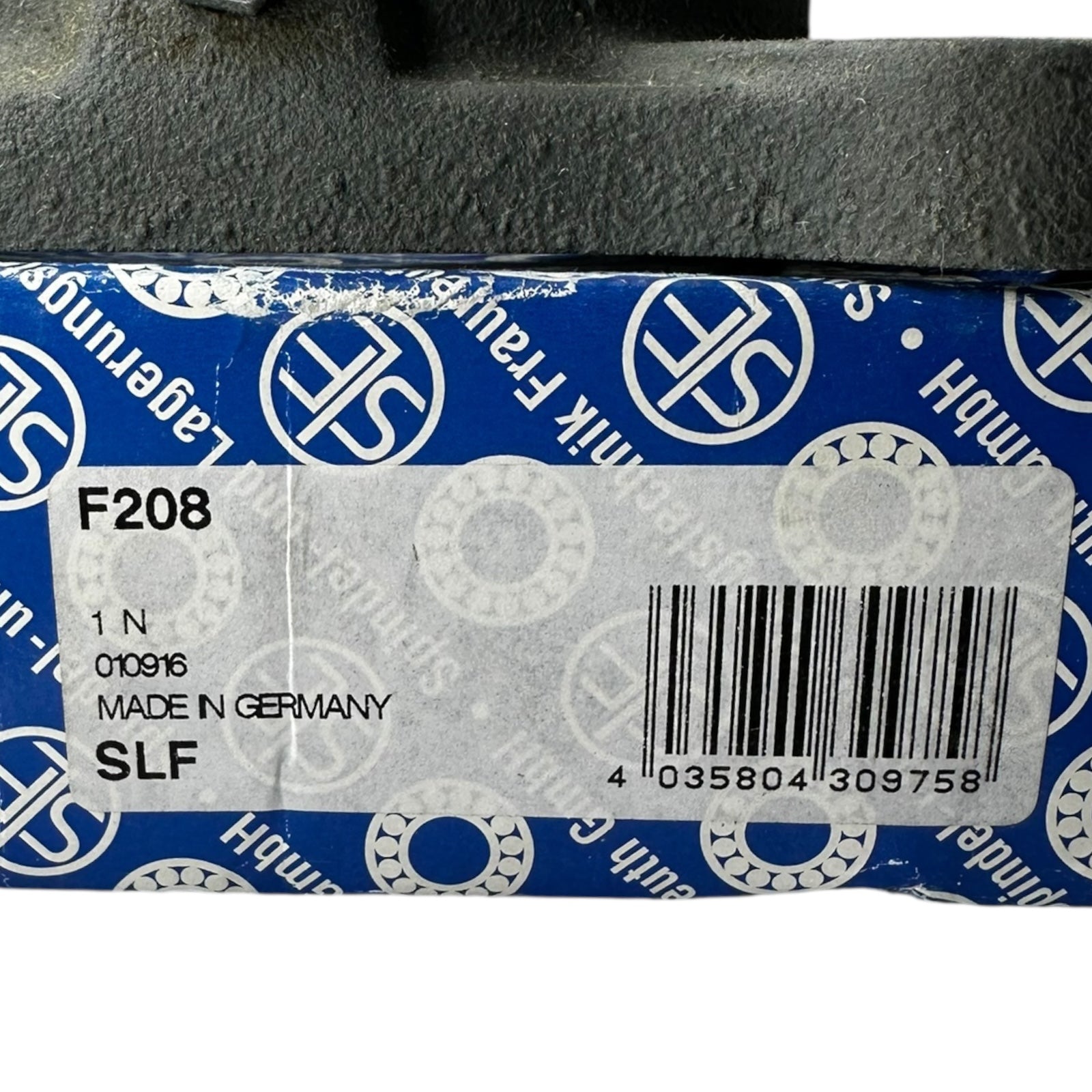 SLF F208 Flanschlagergehäuse Guss 4-Loch Stehlagergehäuse Made in Germany