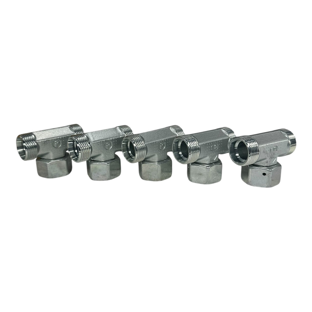 5x Parker Ermeto ET22LOMDCF T-Verschraubung EO Edelstahl Hydraulik