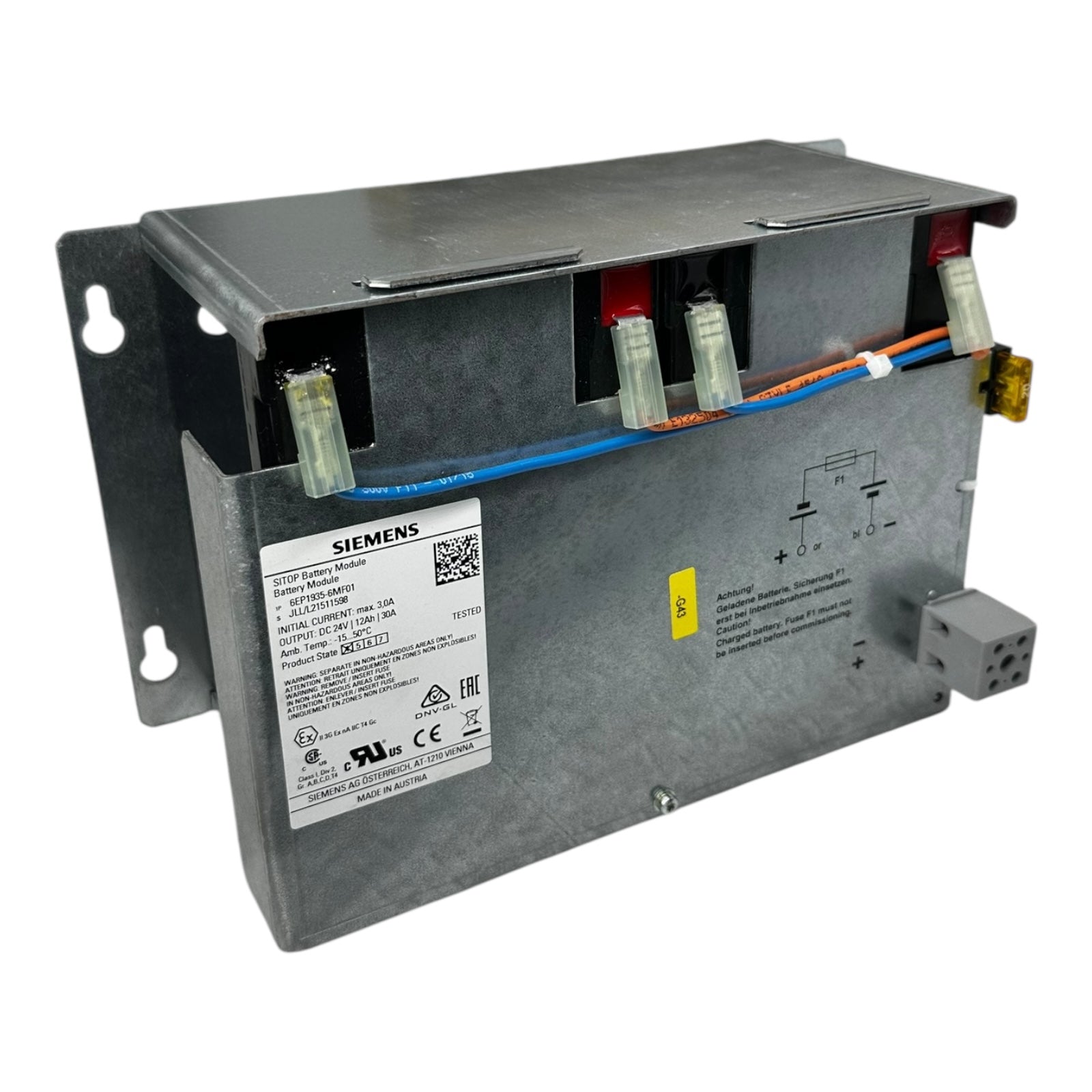 Siemens SITOP 6EP1935-6MF01 Battery Module 24 V 12 Ah 30 A US/EX ATEX CE NEU