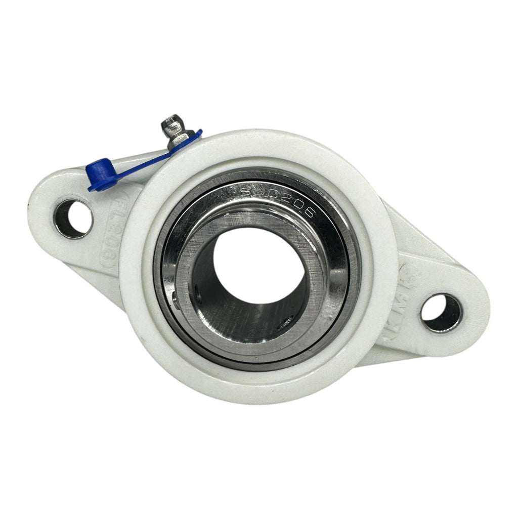 KML TP-FL206 Kunststoff Flanschlager 2-Loch Ø30 mm Gehäuselager SUC206 weiß