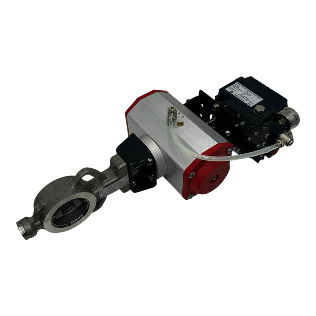 END-Armaturen BVHD DN50 PN25 Klappe mit EPR Elektro-Pneumatik Positioner IP66