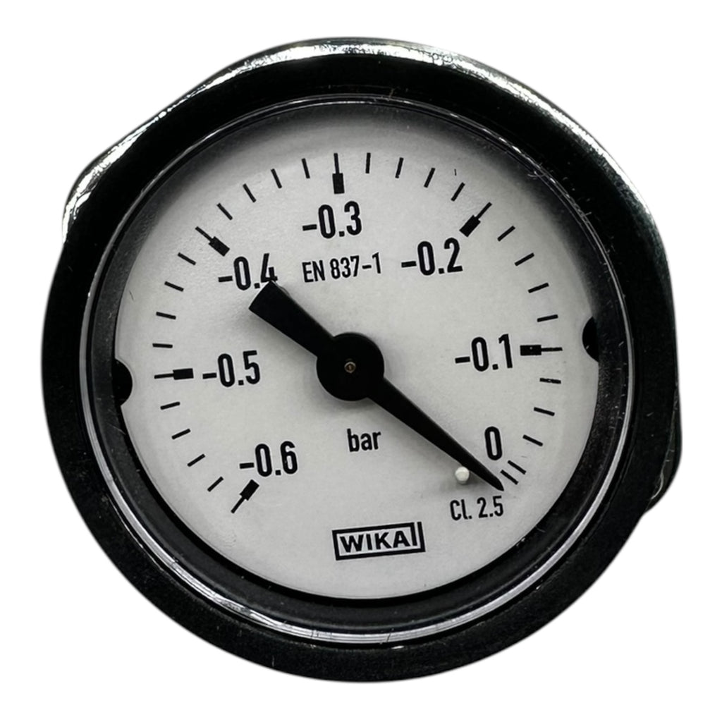 WIKA Manometer -0,6 bis 0 bar Vakuummeter EN 837-1 CL 2.5 Messgerät Neu