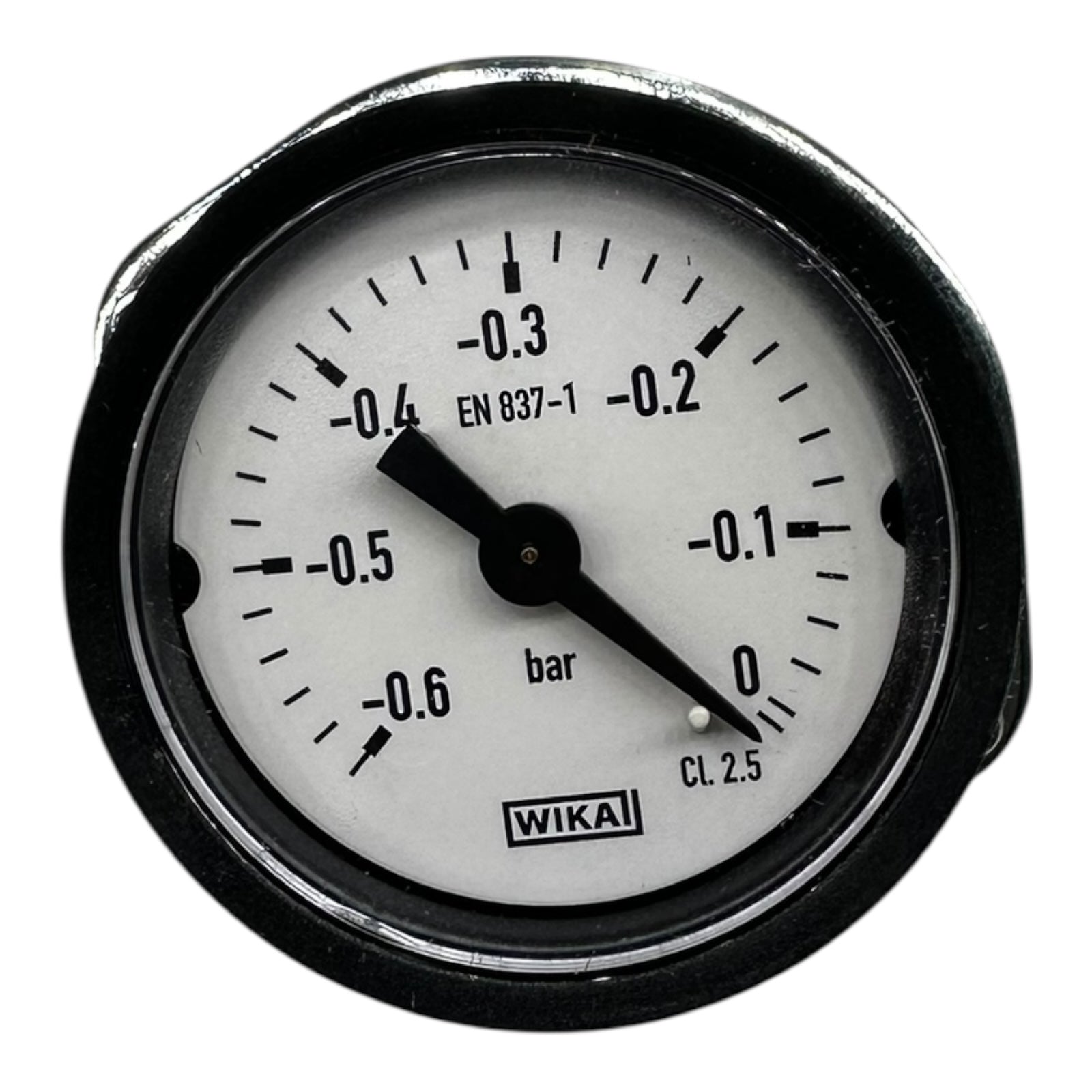 WIKA Manometer -0,6 bis 0 bar Vakuummeter EN 837-1 CL 2.5 Messgerät Neu