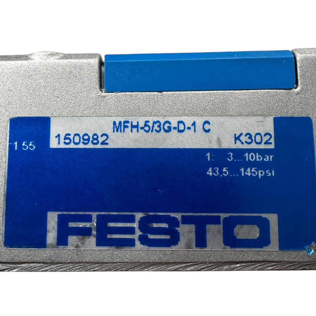 Festo MFH-5/3G-D-1-C Magnetventil 150982 5/3-Wege Pneumatikventil 3–10bar