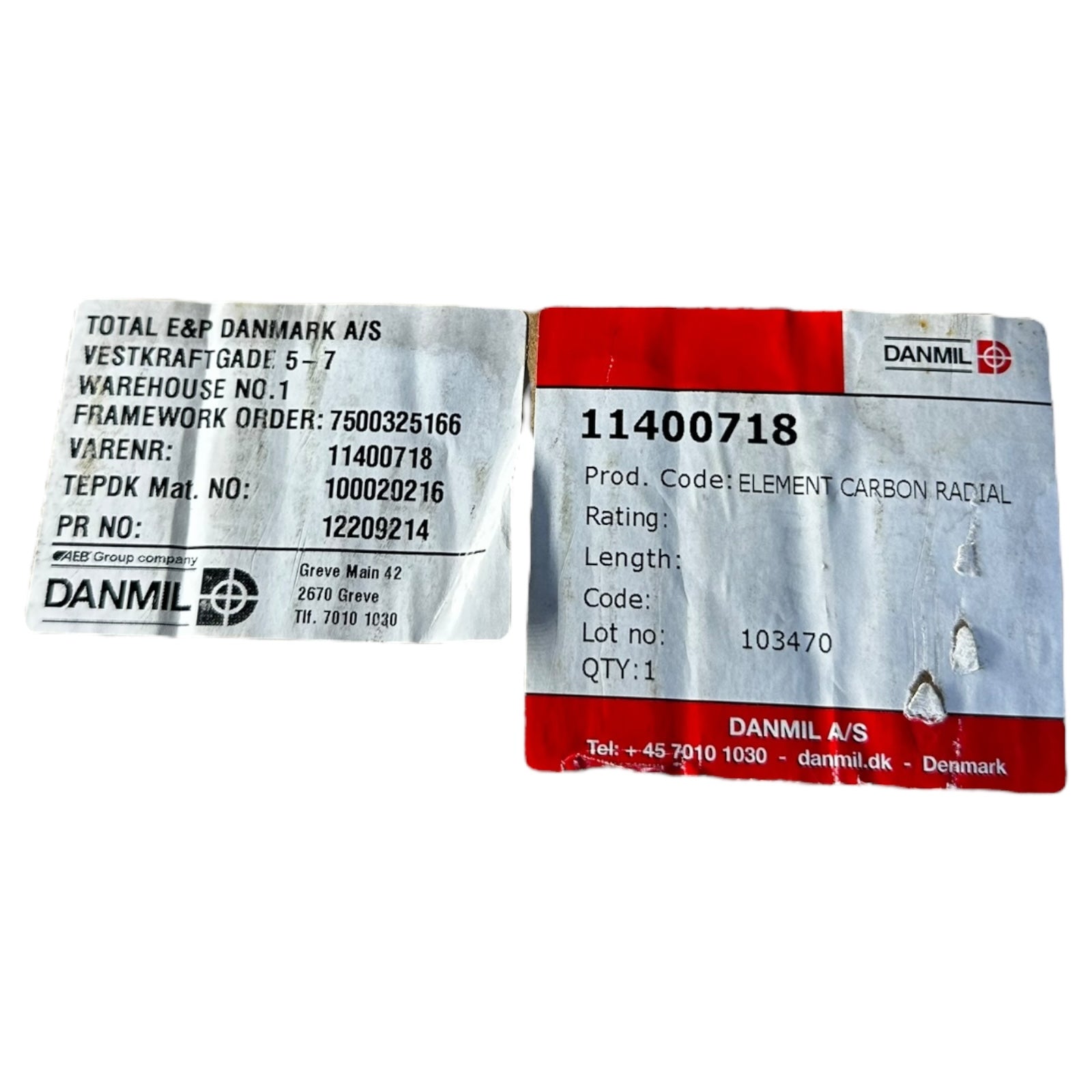 Danmil 11400718 Filterelement Carbon Radial 103470 Aktivkohle Einsatz neu