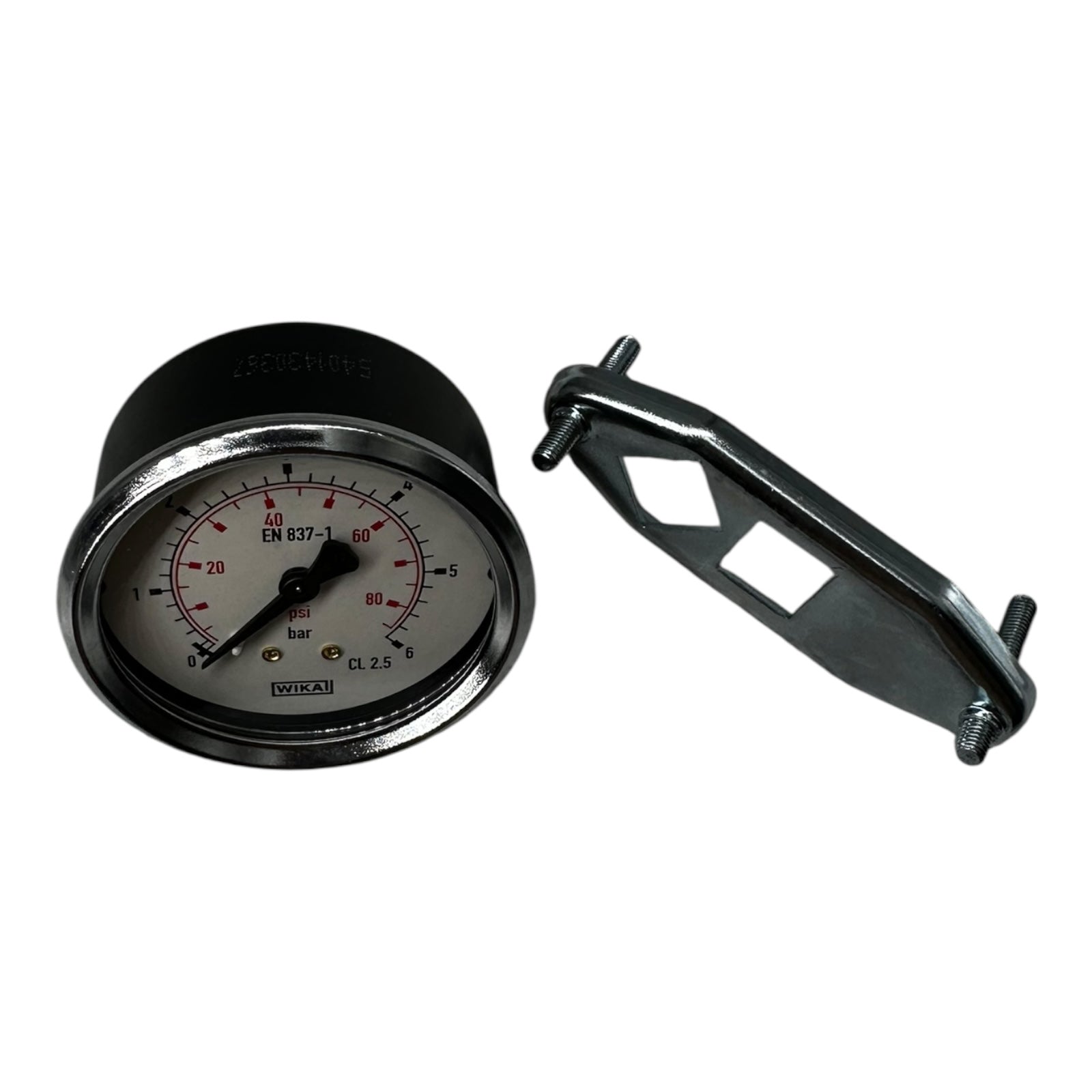 Wika Manometer 0–6 bar Ø63mm EN 837-1 CL2.5 G1/4B Druckmesser bar/psi neu
