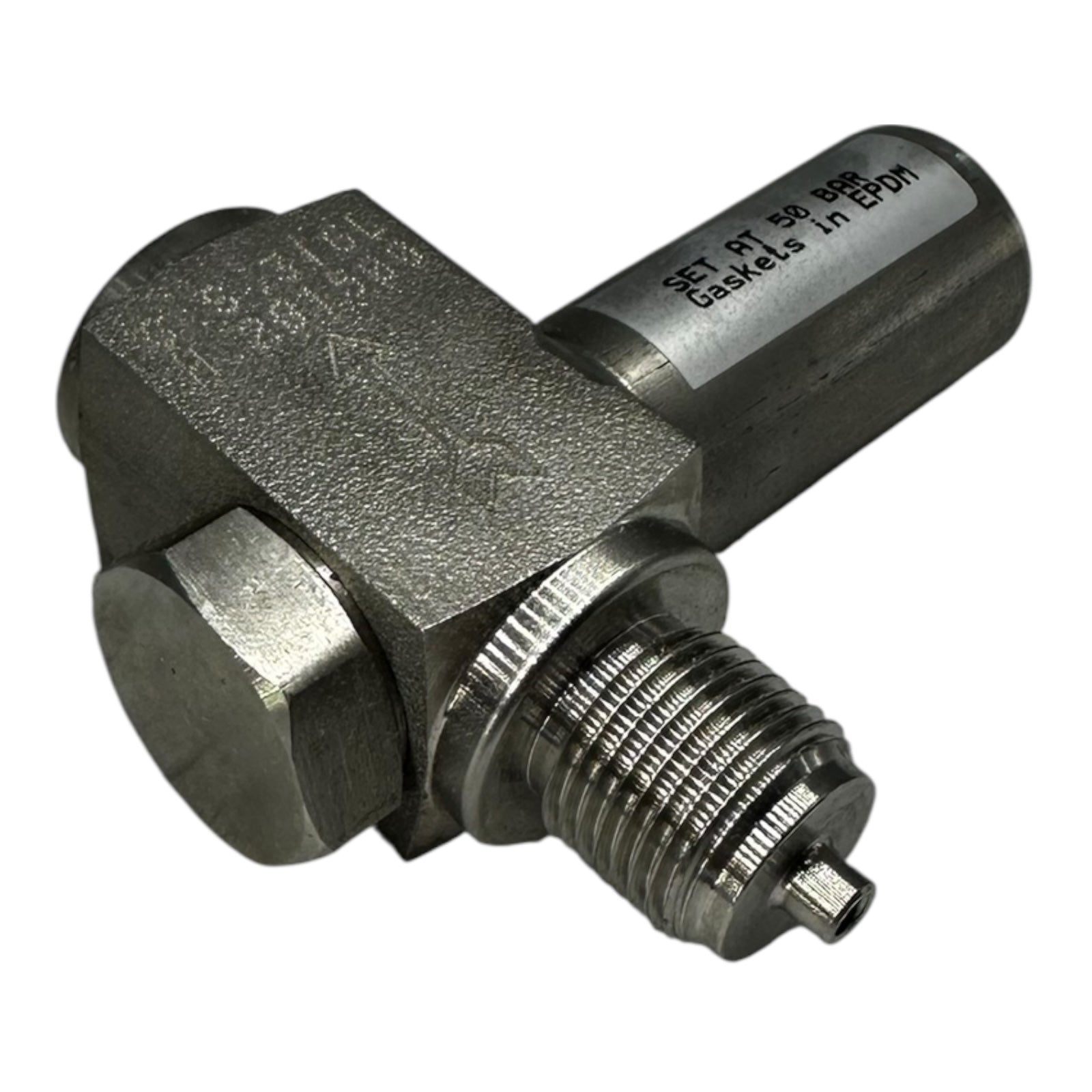 Sicherheitsventil Edelstahl 316L Überdruckventil 50 bar EPDM Dichtung G1/4