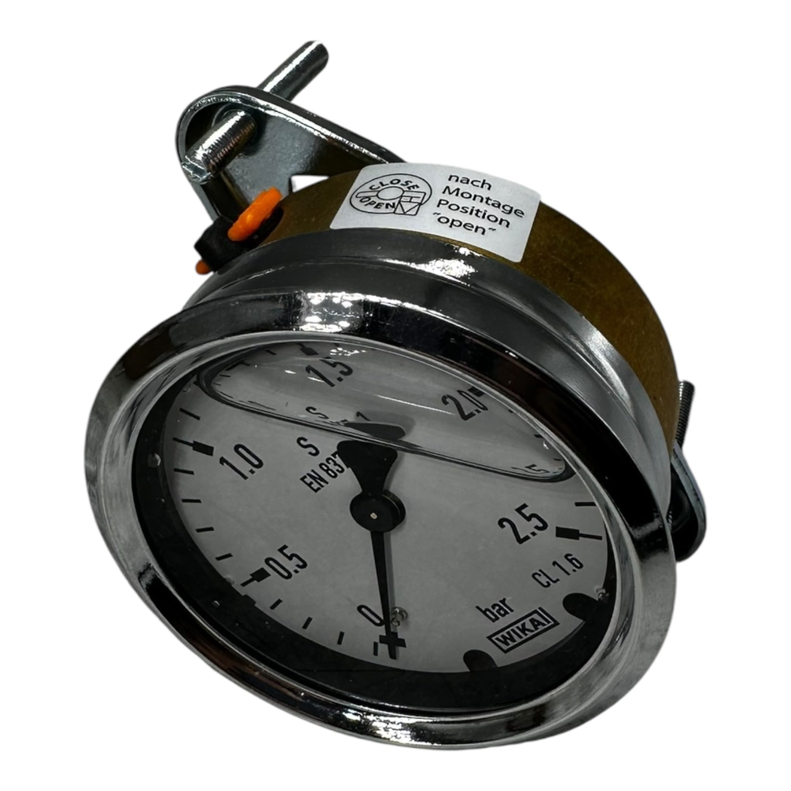 WIKA Manometer 213.40.063 0-2,5 bar G1/4B Anschluss CL1.6 Industrie EN 837