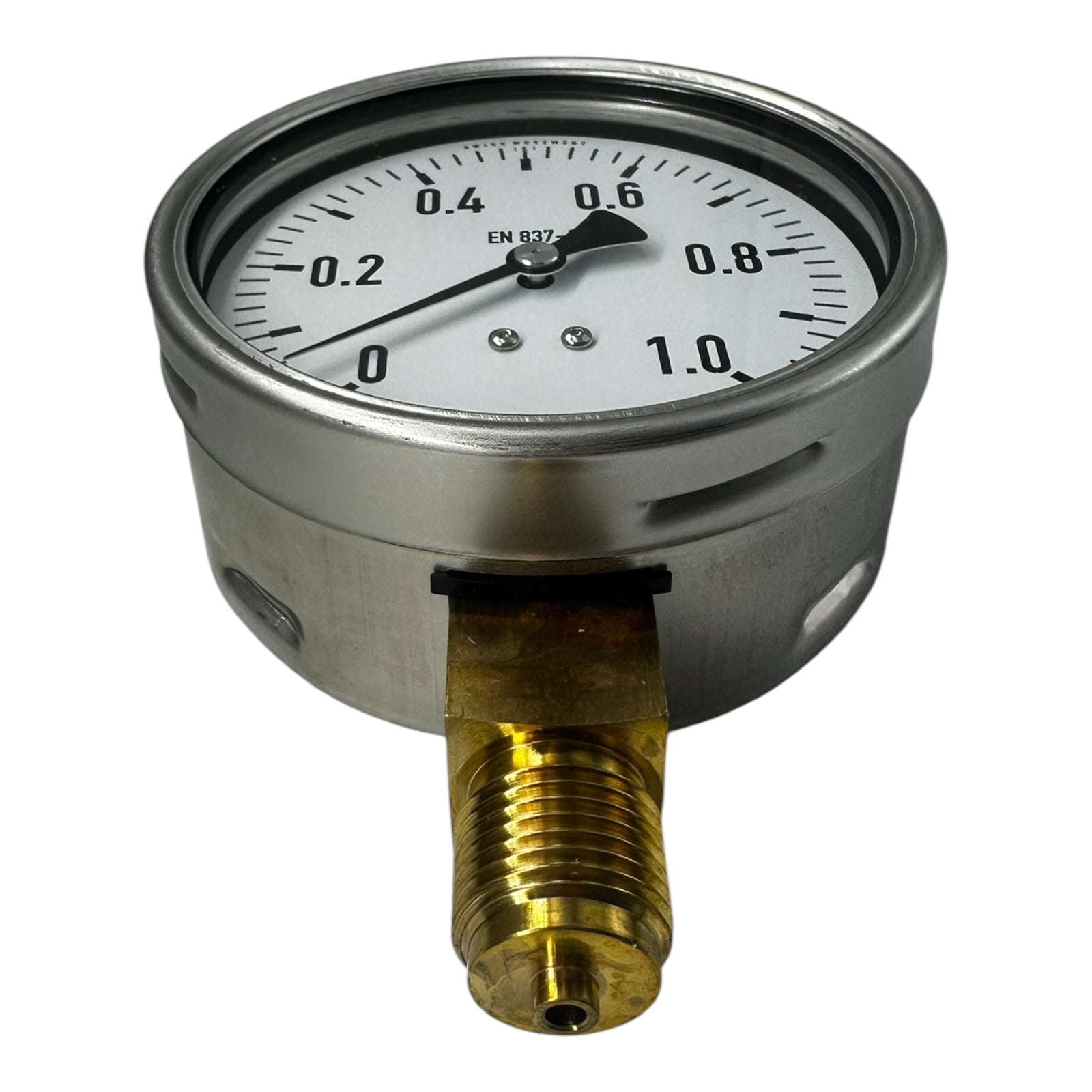 WIKA Manometer 212.20.100 0–1 bar G1/2B unten Klasse 1.0 Edelstahl neu