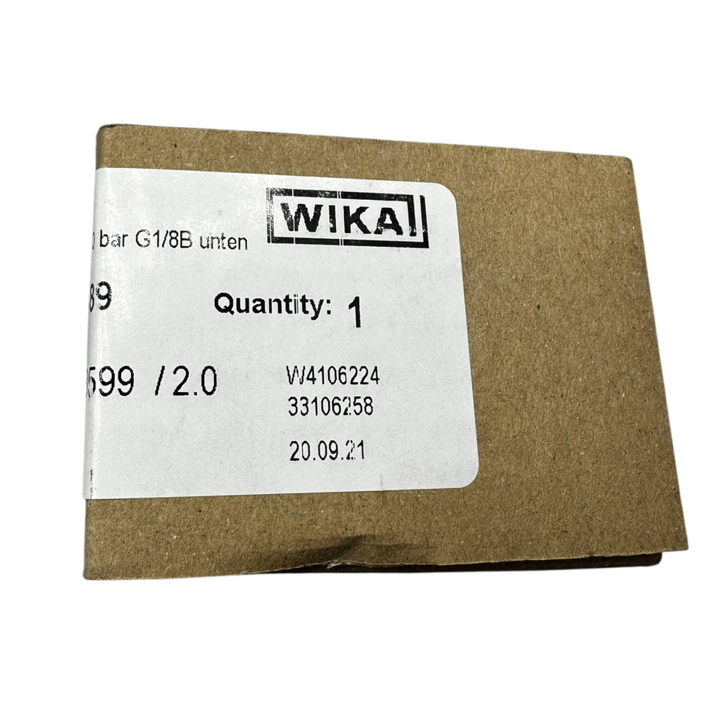 WIKA Manometer 113.53.040 100 bar G1/8B unten Ø40mm Druckmesser CL 2.5 edelstahl