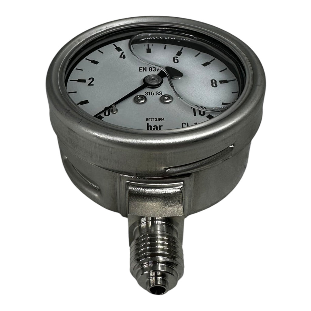 WIKA Manometer 233.50.063 10 bar G1/4B unten Ø63mm Edelstahl 316SS Druckmesser