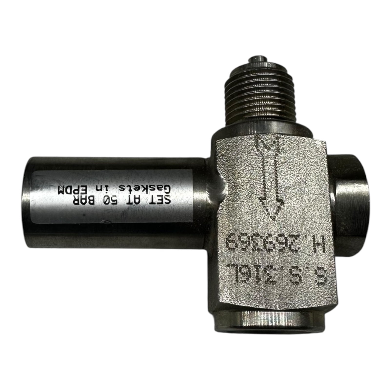 Sicherheitsventil Edelstahl 1/2” G Set 50 bar EPDM Dichtung Überdruckventil Neu