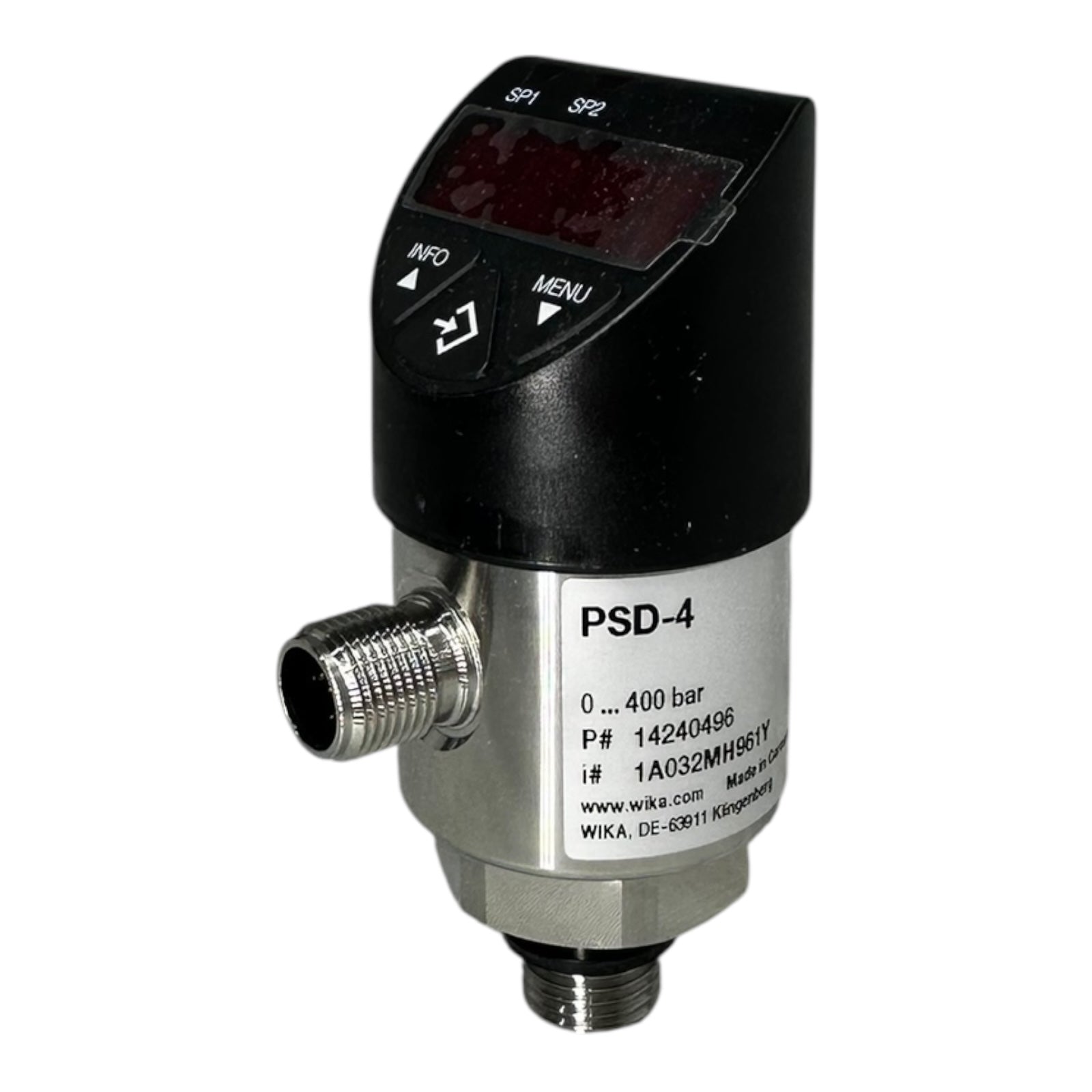 WIKA PSD-4 Druckschalter 0–400 bar 4–20mA G1/4 14240496 Digitalanzeige NEU