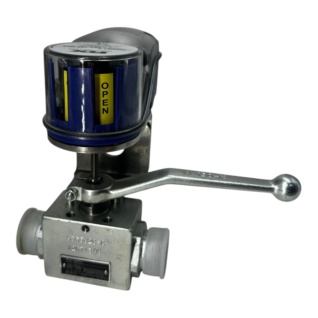 Böhmer Kugelhahn DN16 PN400 mit RX Stellungsanzeige IP67 250V AC/DC Neu