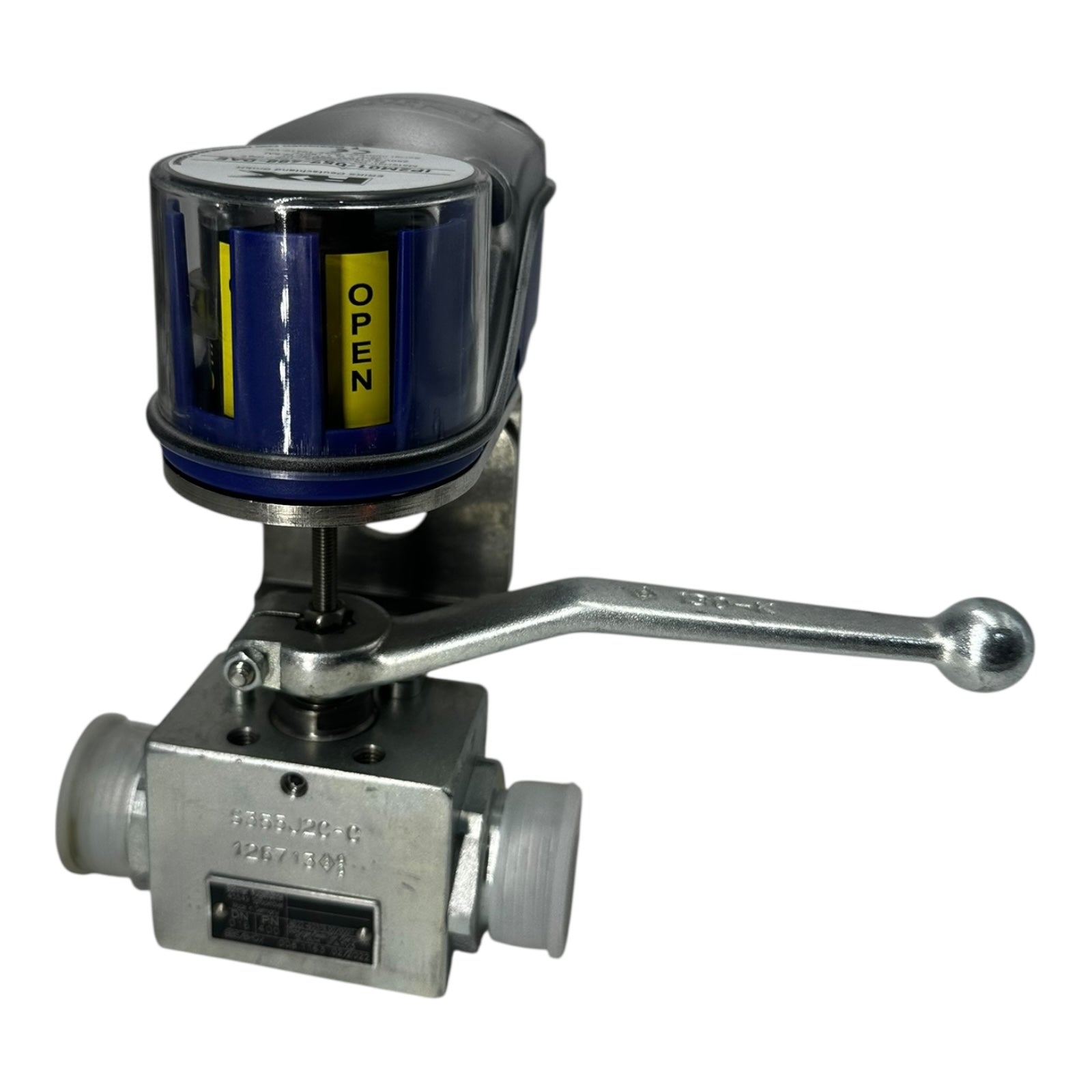 Böhmer Kugelhahn DN16 PN400 mit RX Stellungsanzeige IP67 250V AC/DC Neu