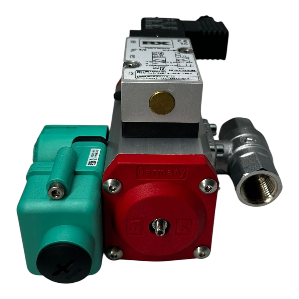 END Kugelhahn DN15 PN40 mit Pneumatik Antrieb RX Ventil P+F Sensor NEU