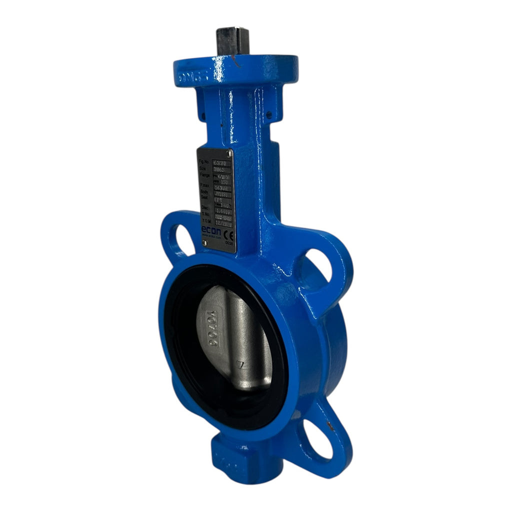 Econ 6380 DN65 Zwischenflansch Absperrklappe PN16 ANSI150 Edelstahl EPDM