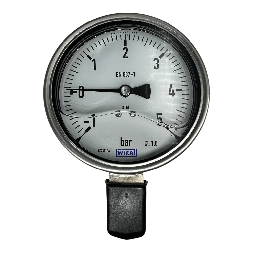 WIKA Manometer 233.50.100 -1/+5 bar G1/2B Edelstahl 316L EN837-1 neu