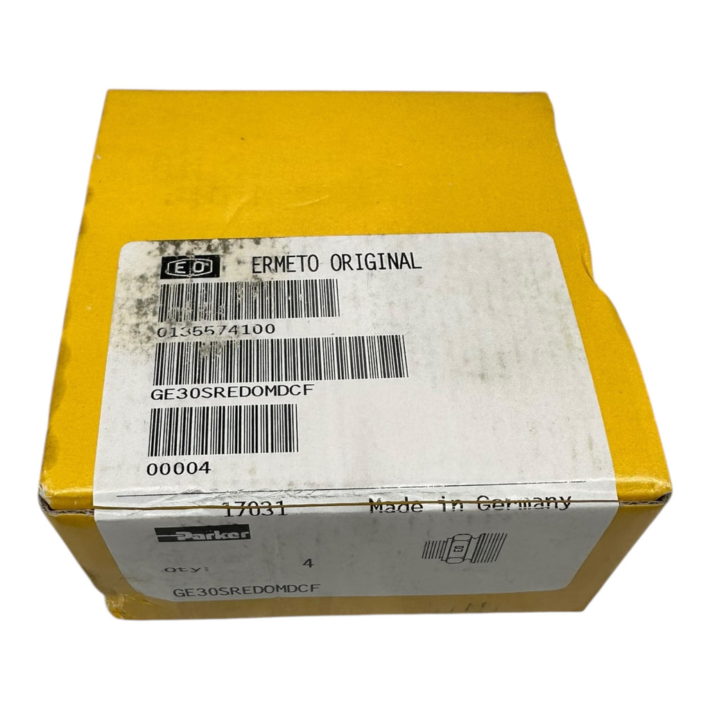 4x Parker Ermeto GE30SREDOMDCF Hydraulik Reduzier-Adapter ToughShield Plus