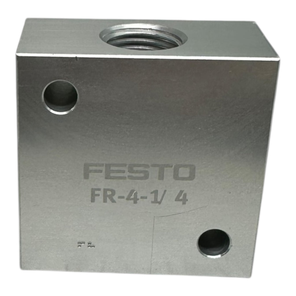 Festo FR-4-1/4 Verteilerblock 2960 Pneumatik Anschlussblock G1/4 Aluminium