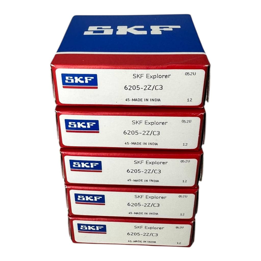 5x SKF Explorer 6205-2Z/C3  Explorer 6205-2Z/C3 Rillenkugellager 25x52x15 mm Kugellager NEU