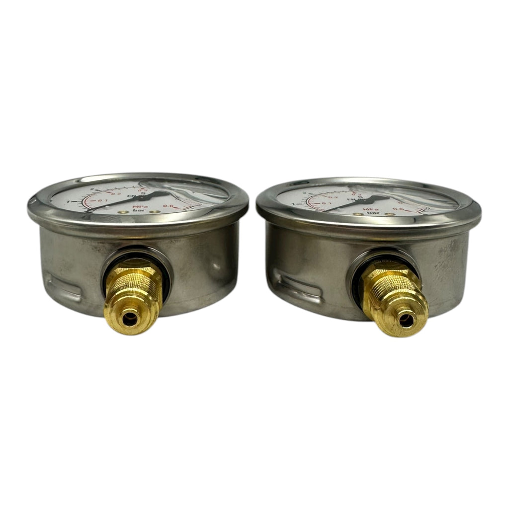 2x WIKA Manometer 213.53.063 0–6 bar G1/4B CL 1.6 EN 837 Messgerät Druckanzeige