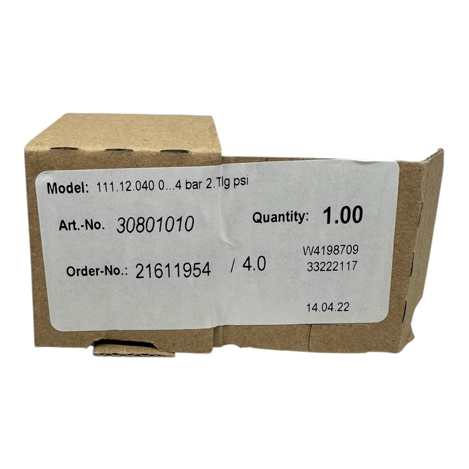 2x Raziol Manometer 111.12.040 0–4 bar 0–60 psi G1/4B CL 1.6 Druckmessgerät
