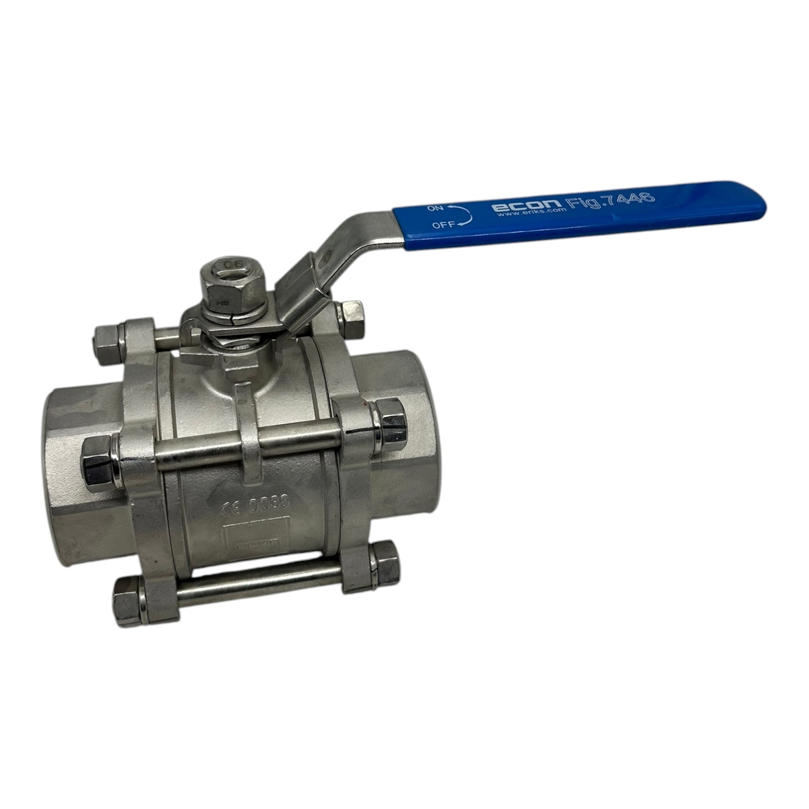 Econ Fig.7446 Kugelhahn DN259 2½” Edelstahl 1.4408 1000WOG PN69 PTFE