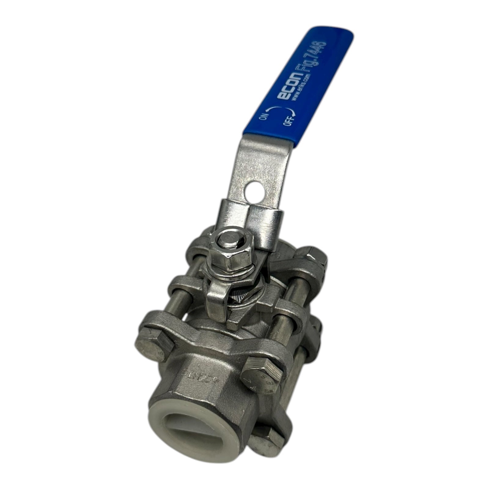 Econ Kugelhahn 3/4” Edelstahl 1.4408 PN63 Fig.7446 3-teilig IG Ventil Industrie