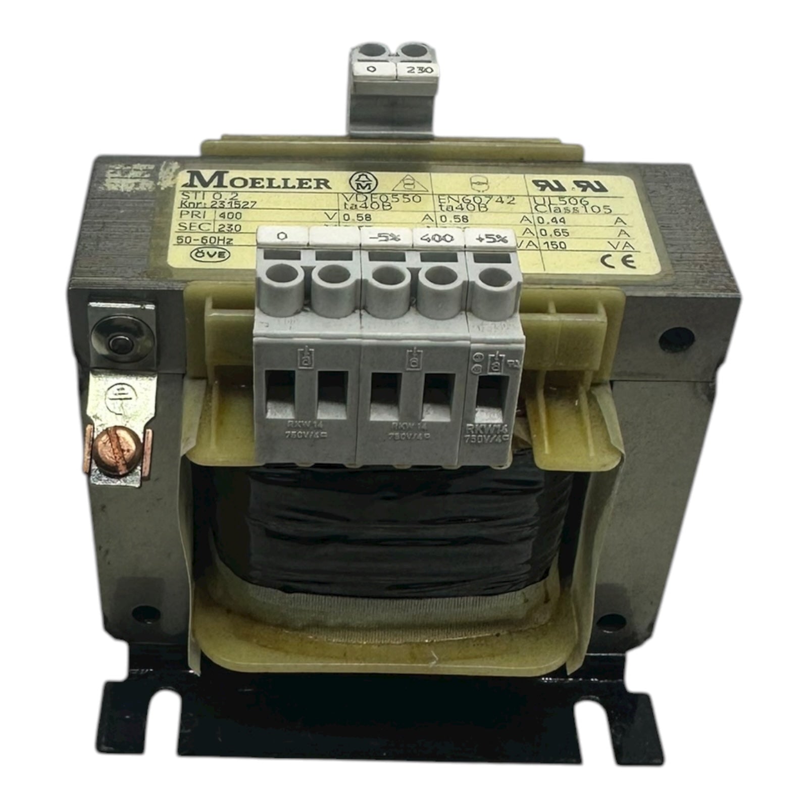 Moeller STI 0.2 Trafo 400V→230V 150VA Steuertransformator EN60742