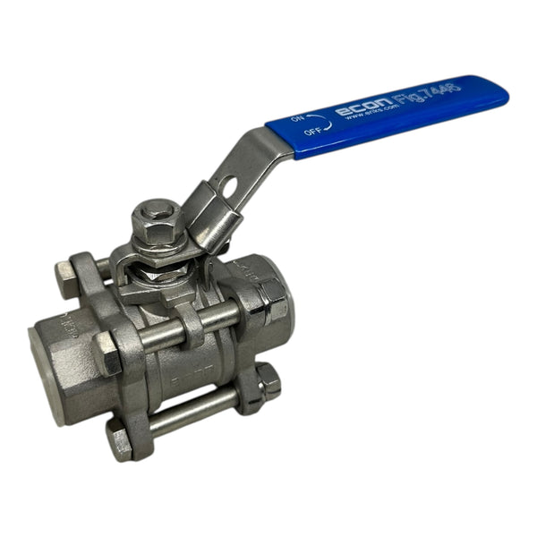 Econ Fig.7446 Kugelhahn 3/4” DN259 1.4408 Edelstahl 1000 WOG 3-teilig