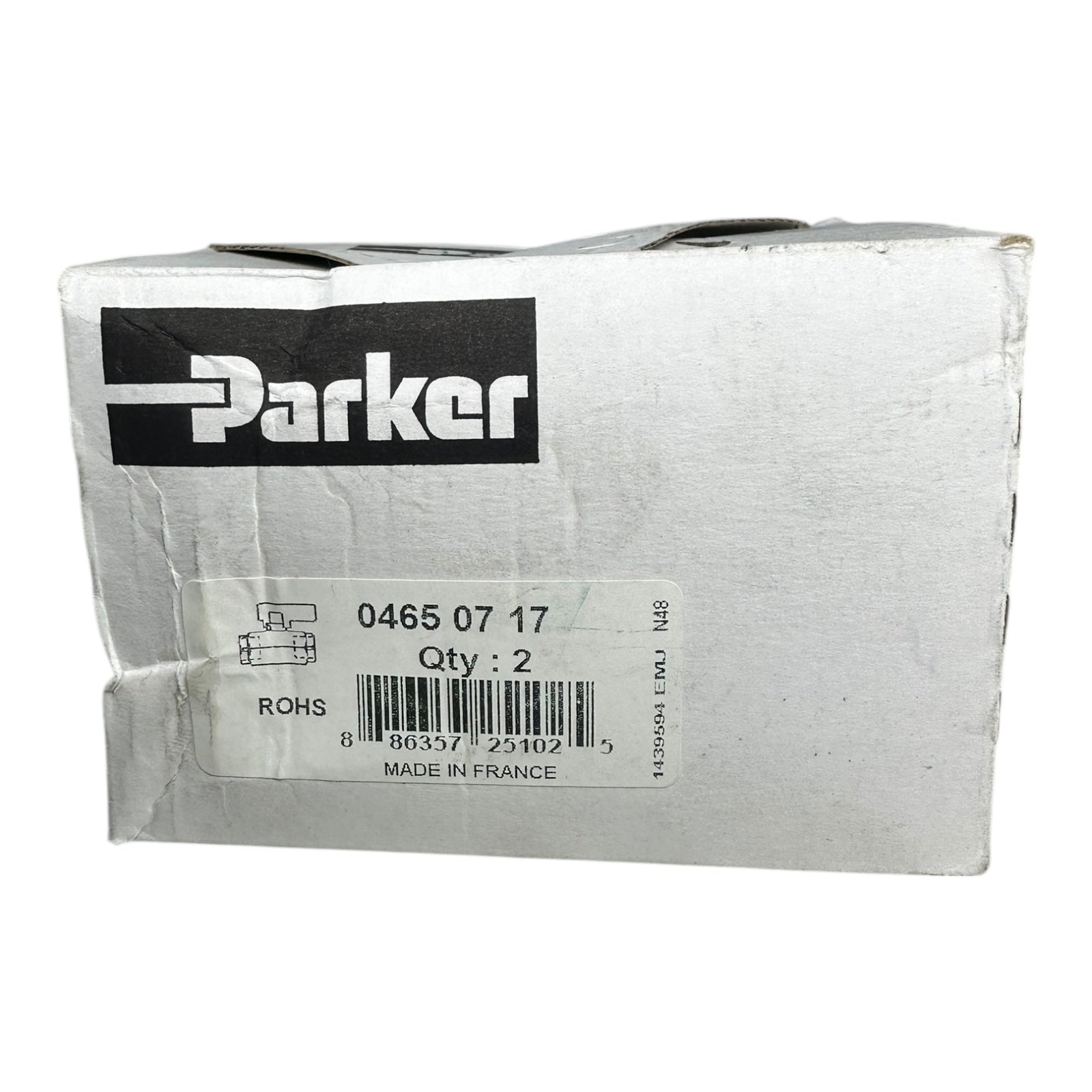 2x Parker 04650717 Kugelhahn 1/4” Edelstahl Rückschlagventil Set 2 Stück