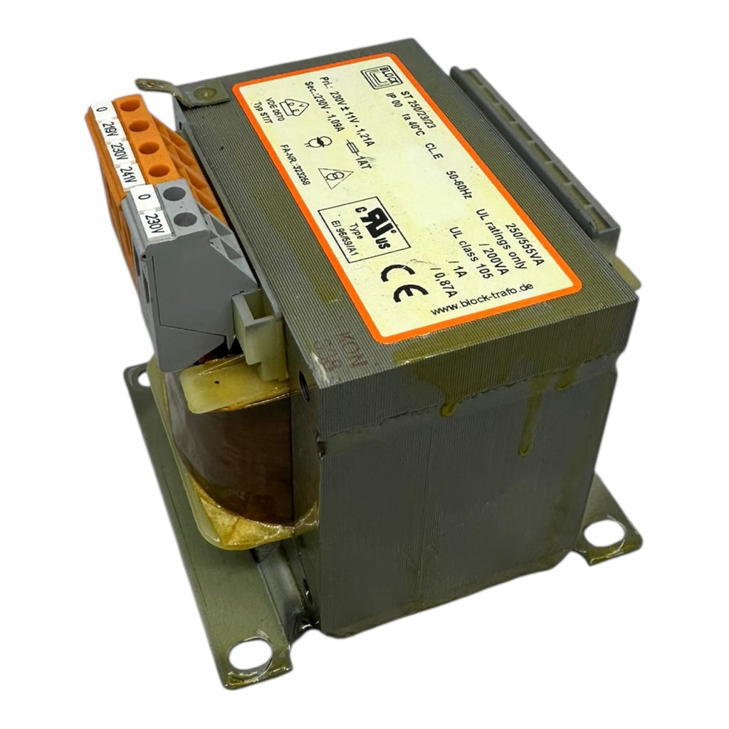 BLOCK ST 250/23/23 Transformator 230V 219/230/241V 250VA Trafo
