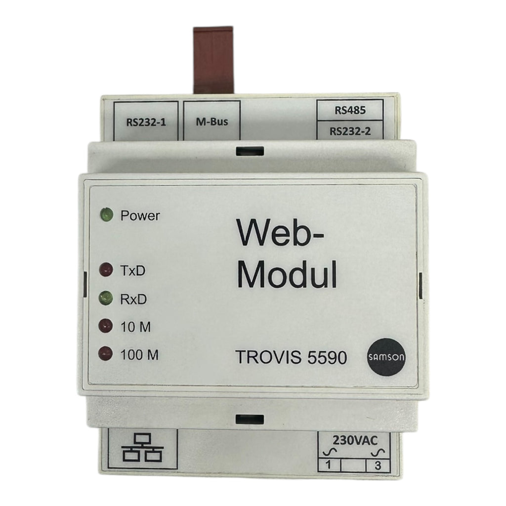 Samson TROVIS 5590 Web-Modul RS232 RS485 M-Bus Ethernet 230VAC