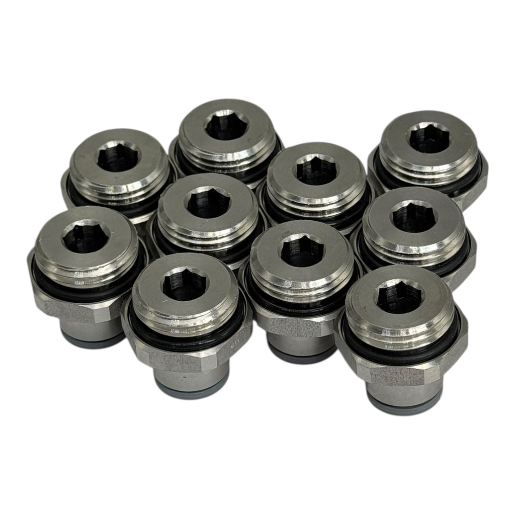 10x Legris 6911 10 21 Einschraubverschraubung 10 mm–R1/2” Pneumatik Fitting