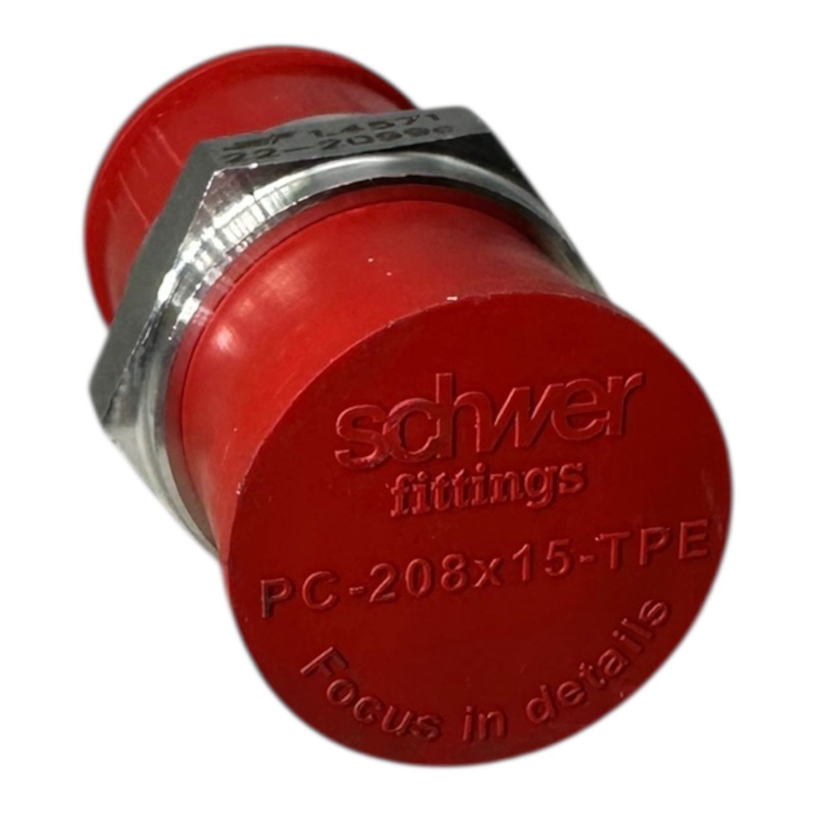 4x Schwer SR-505G12 Doppel-Einschraubstutzen G1/2” Edelstahl 1.4571 PC-208x15