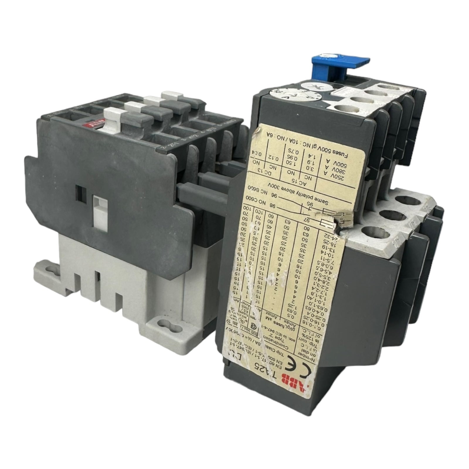 ABB A9-30-10 Schütz 220-240V + ABB TA25 DU 2,4A Überstromauslöser